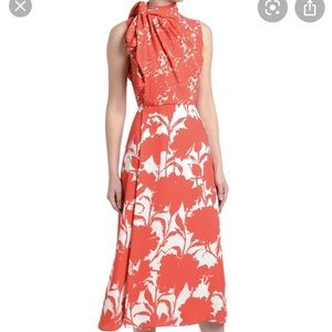 Prada Twill Floral Shadow Sleeveless Dress